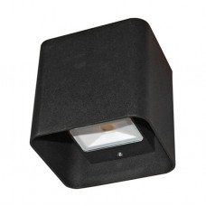 Φωτιστικό Διπλής Κατεύθυνσης LED 2x3W 230V 650lm 3000K Θερμό Φως Αλουμινίου Μαύρο IP54 3-691811